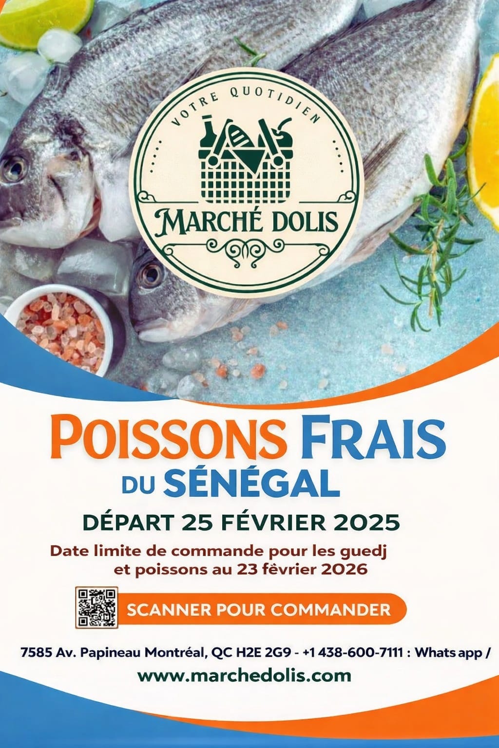 Poissons frais du Sénégal